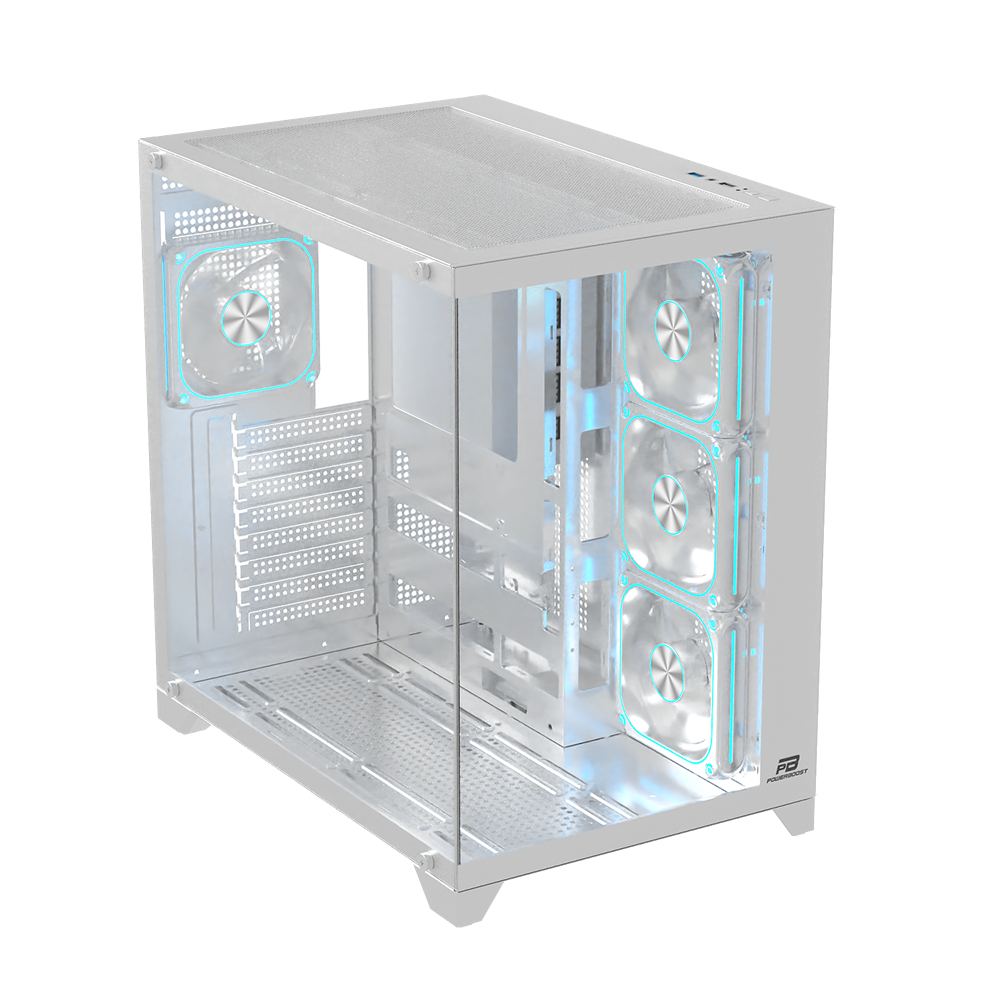POWERBOOST 750W 80+ BRONZE PB-C9025W 4-ARGB Fanlı Gaming Mid-Tower PC Kasası