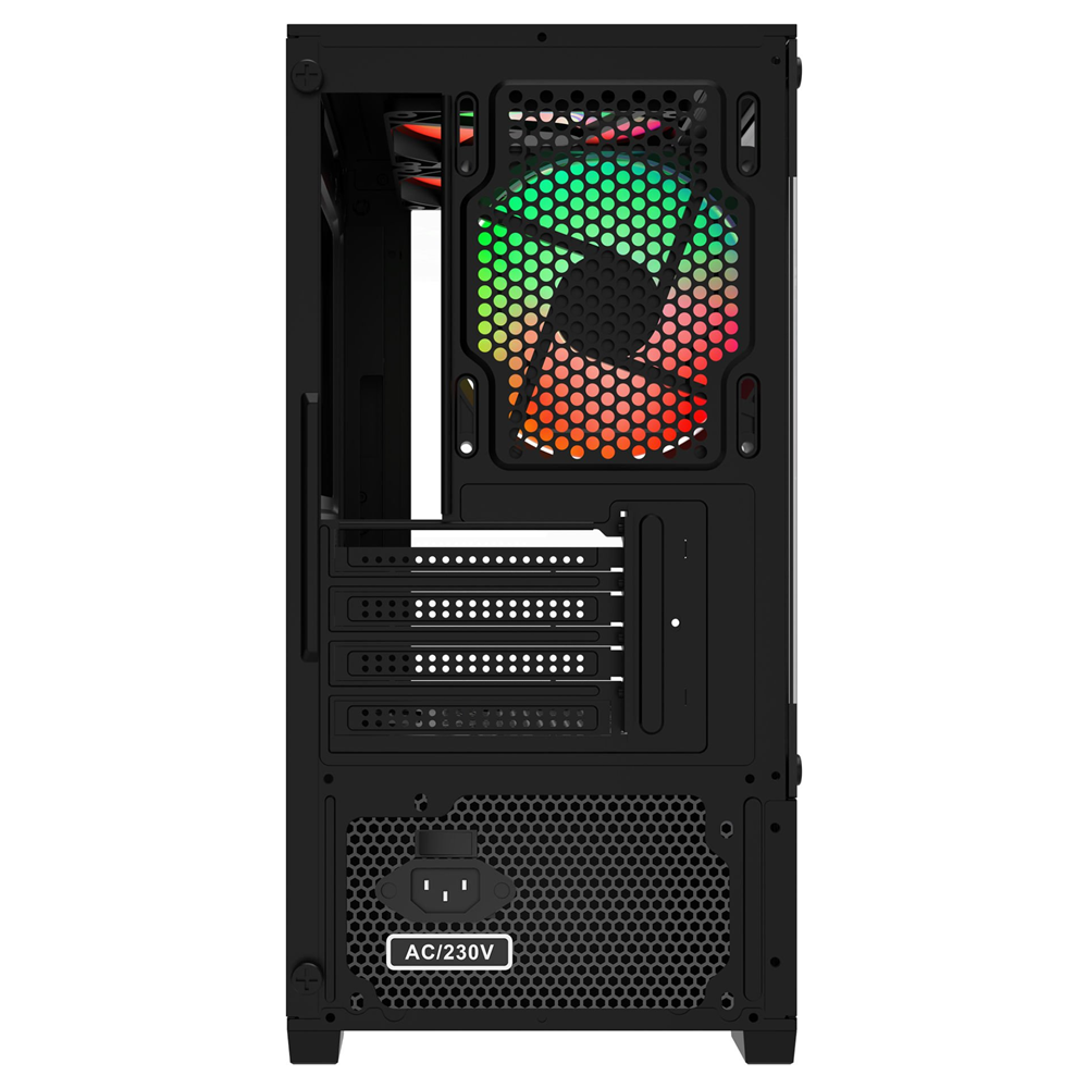 POWERBOOST 500W PB-M5001B 3-Rainbow Fanlı Micro-Tower PC Kasası