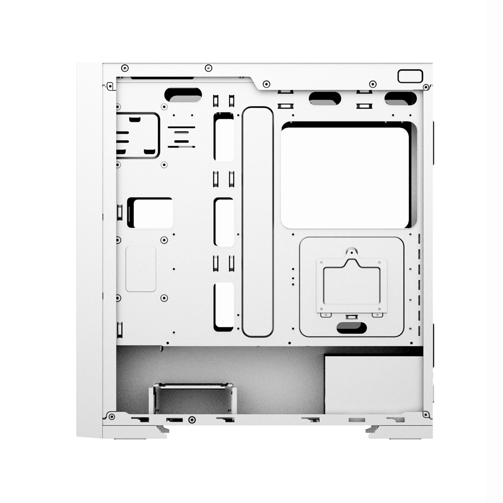 POWERBOOST PB-P1601BW 4-ARGB Fanlı Gaming EATX PC Kasası Beyaz