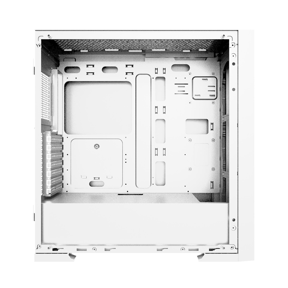 POWERBOOST PB-P1601BW 4-ARGB Fanlı Gaming EATX PC Kasası Beyaz