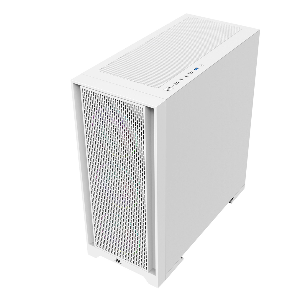 POWERBOOST PB-P1601BW 4-ARGB Fanlı Gaming EATX PC Kasası Beyaz