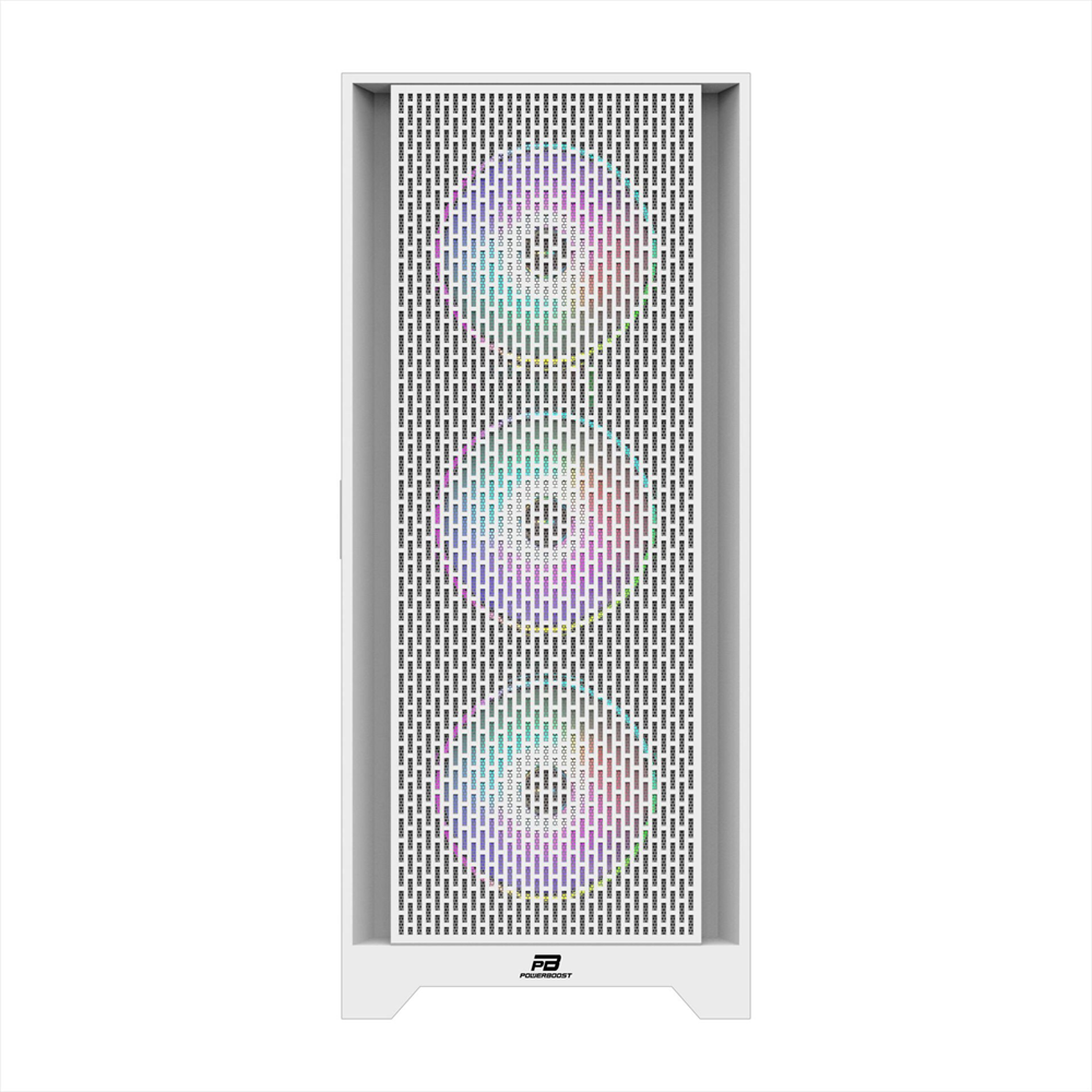 POWERBOOST PB-P1601BW 4-ARGB Fanlı Gaming EATX PC Kasası Beyaz