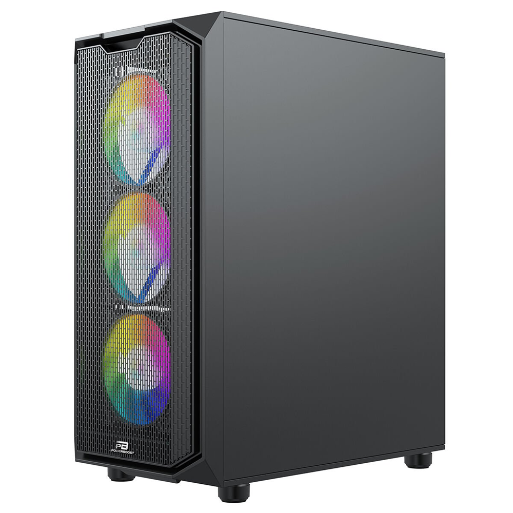 POWERBOOST 750W 80+ BRONZE PB-P521B 4-RGB Fanlı Gaming Mid-Tower PC Kasası