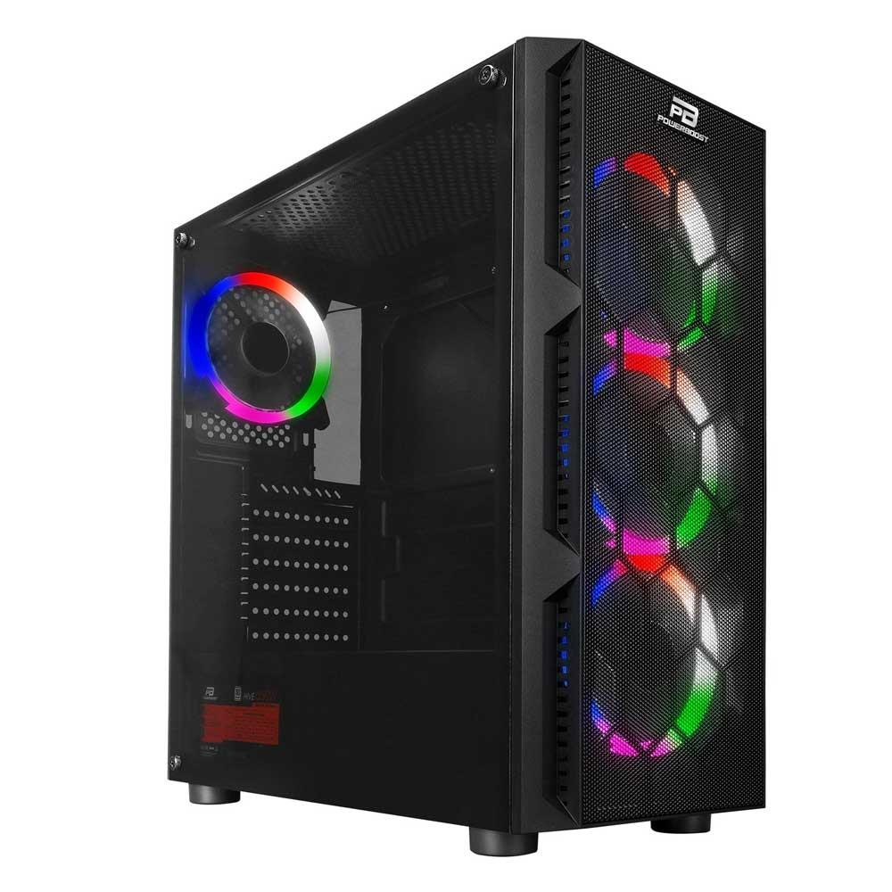 POWERBOOST 650W 80+ VK-D501M 4-Rainbow Fanlı Gaming Mid-Tower PC Kasası