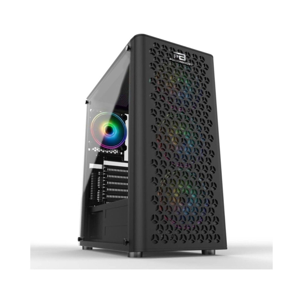 POWERBOOST VK-M202B 4-RGB Fanlı Gaming Mid-Tower PC Kasası