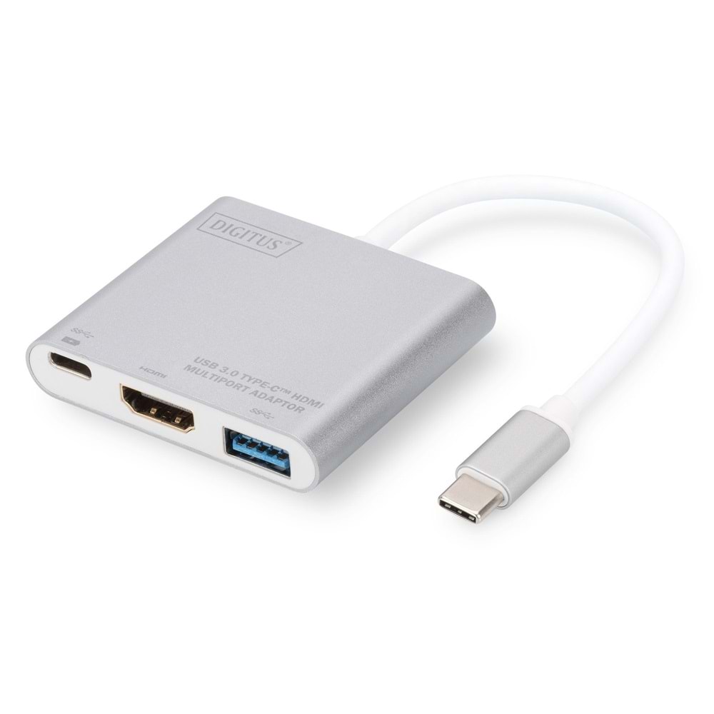 DIGITUS DA-70838-1 USB Tip-C=>HDMI GRAFİK ÇEVİRİCİ (Giriş: Type-C => Çıkış : HDMI+USB+Type-C)