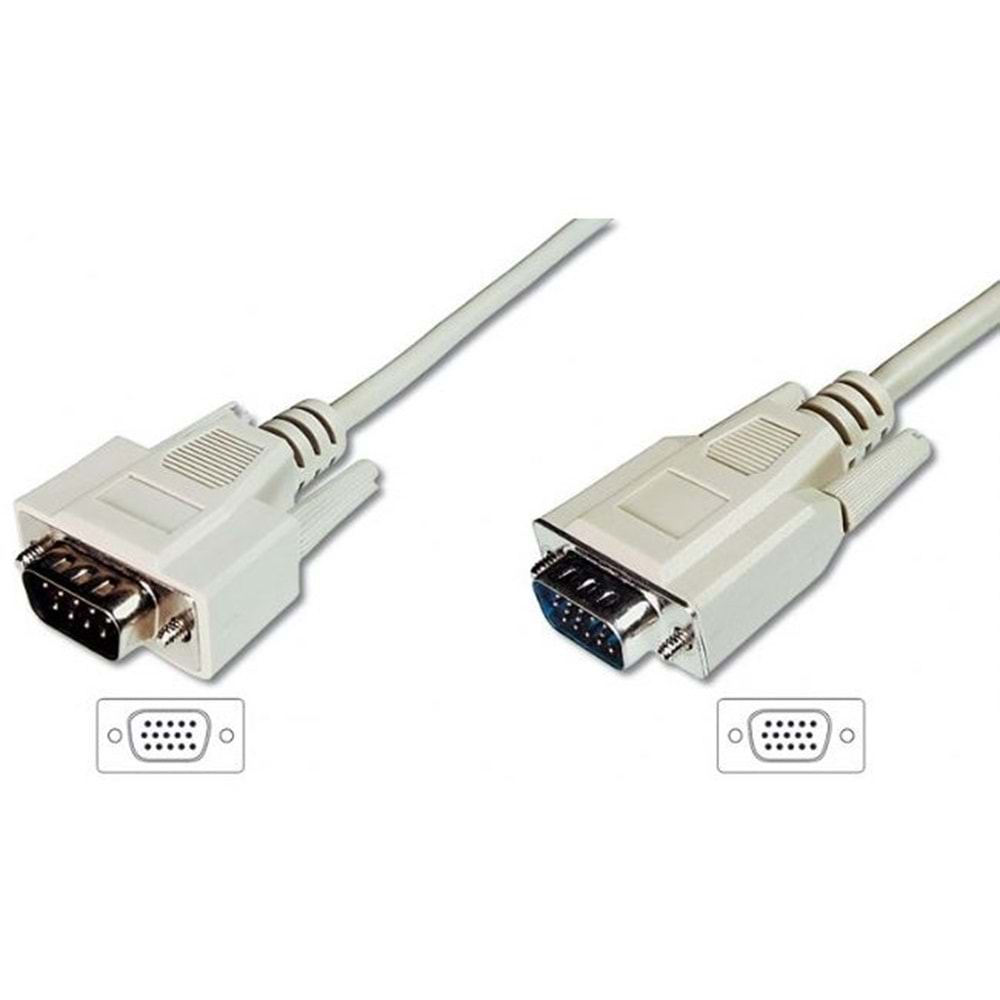 Digitus AK-310100-018-E 1.8m VGA HD15E/15E Kablo