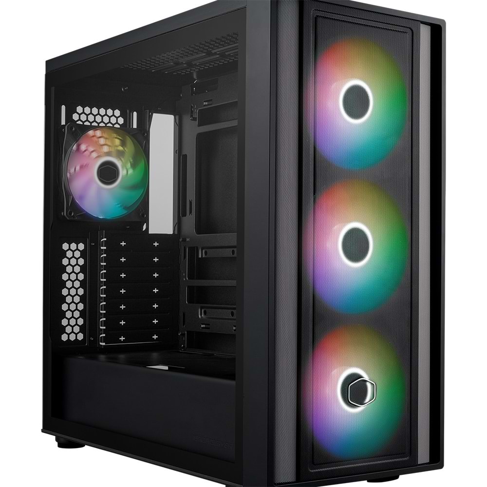 COOLERMASTER MASTERBOX 600 TG MB600-KGNN-S00 3-14CM RGB Fanlı Gaming EATX PC Kasası