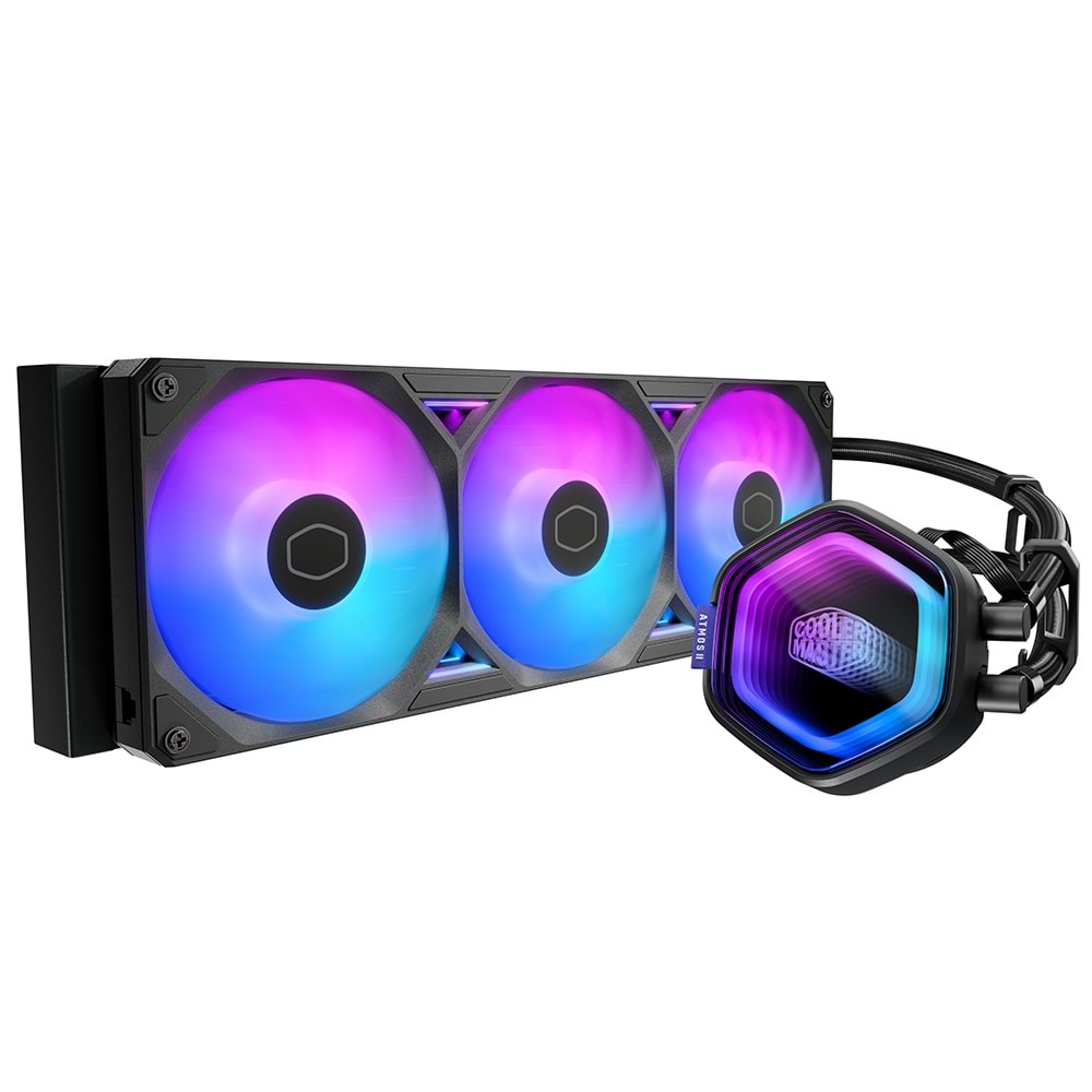 COOLERMASTER 360MM MasterLiquid Atmos II 360 MLX-D36M-A25SZ-P1 ARGB AM5-1851p Sıvı Soğutmalı İşlemci Fanı 