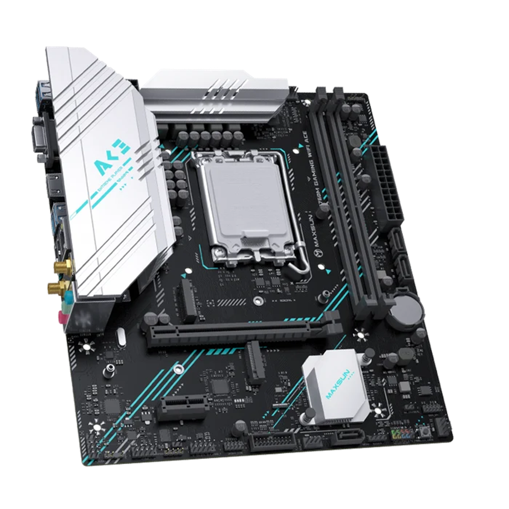 MAXUN B760M GAMING WIFI6E ACE DDR5 HDMI PCIE 4.0 1700p mATX
