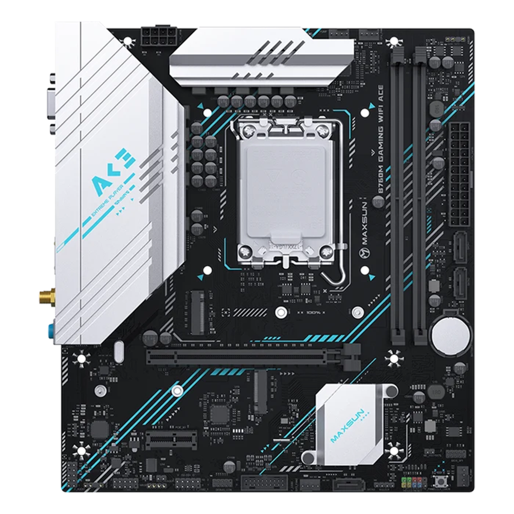 MAXUN B760M GAMING WIFI6E ACE DDR5 HDMI PCIE 4.0 1700p mATX