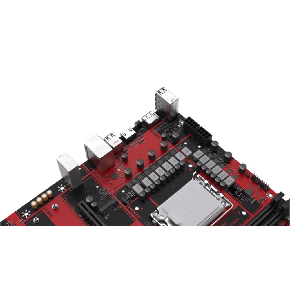 MAXUN B760M I-CAFE DDR5 HDMI-DP PCIE 5.0 1700p mATX