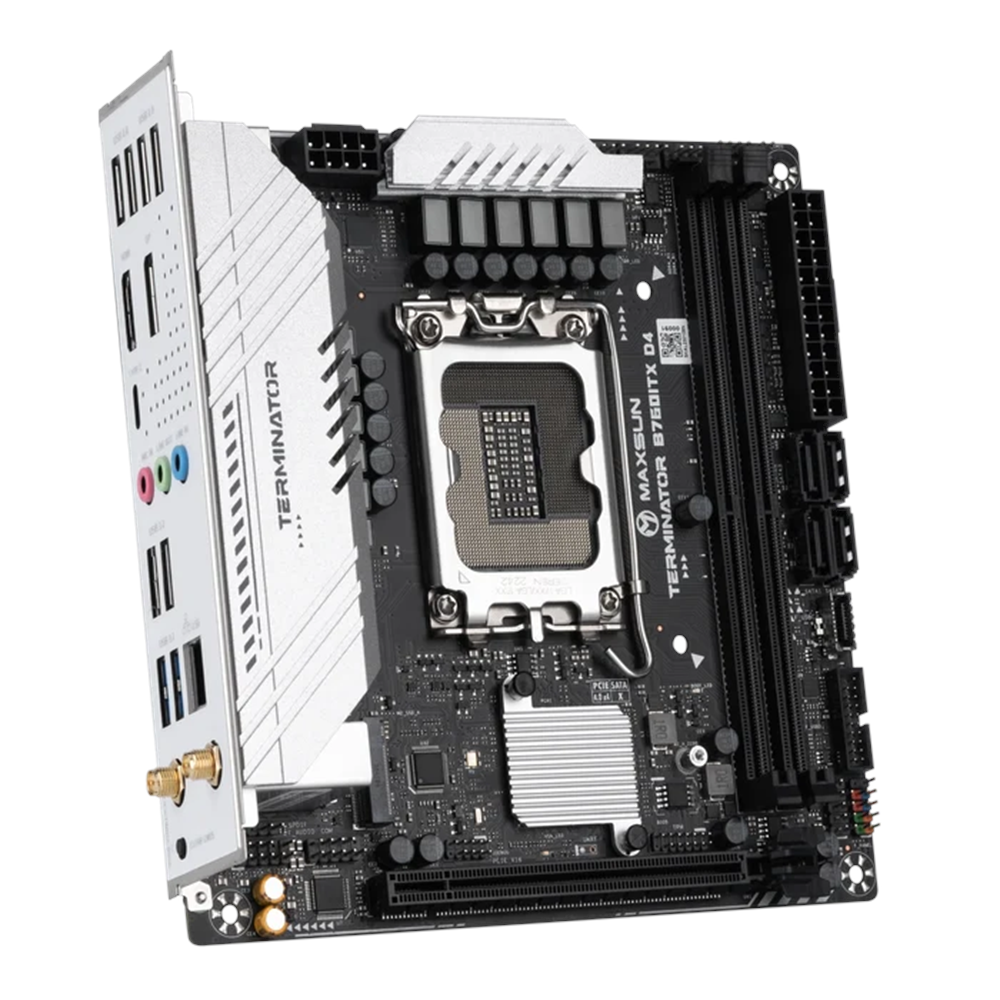 MAXUN TERMINATOR B760ITX D4 WIFI DDR4 HDMI-DP PCIE 4.0 1700p mITX