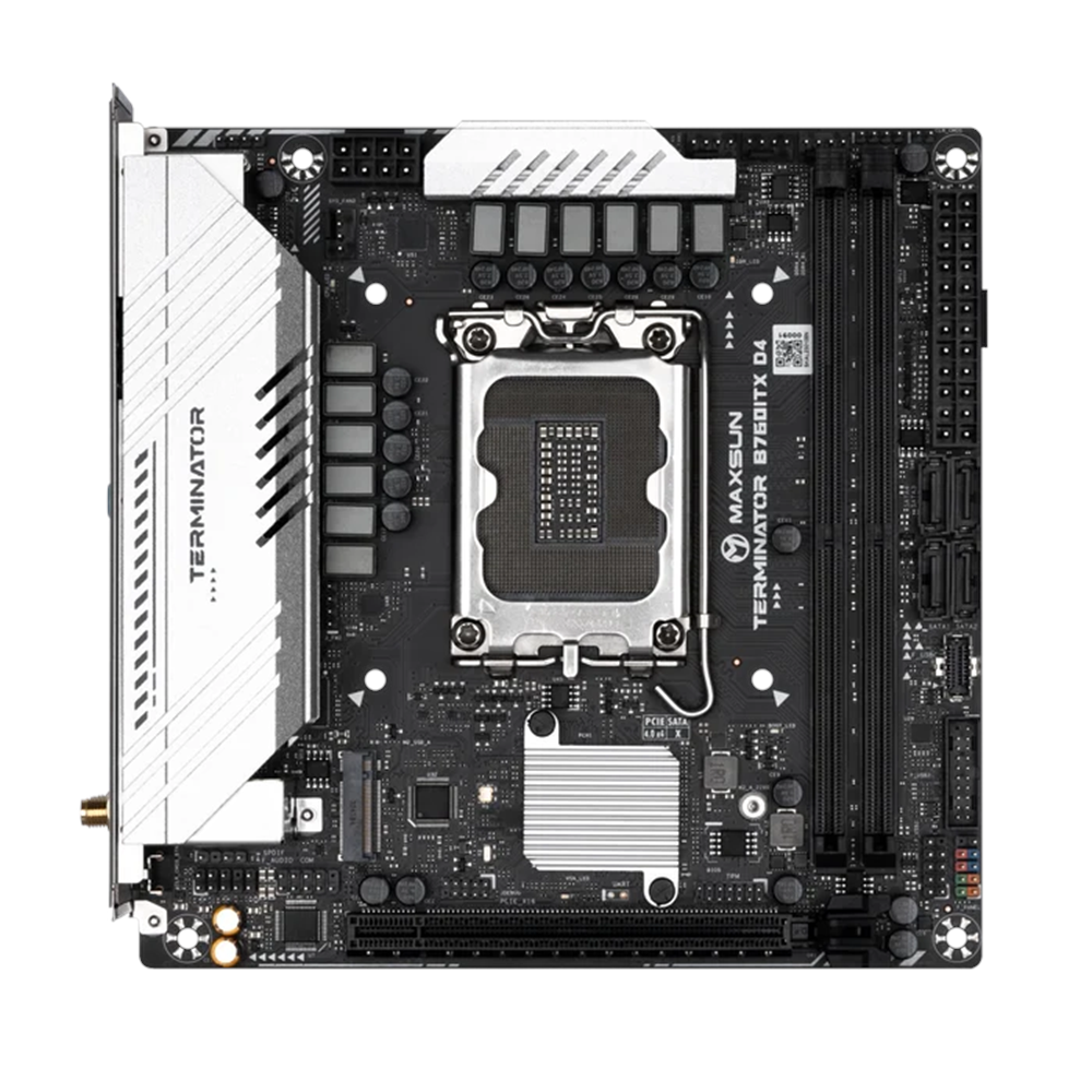 MAXUN TERMINATOR B760ITX D4 WIFI DDR4 HDMI-DP PCIE 4.0 1700p mITX