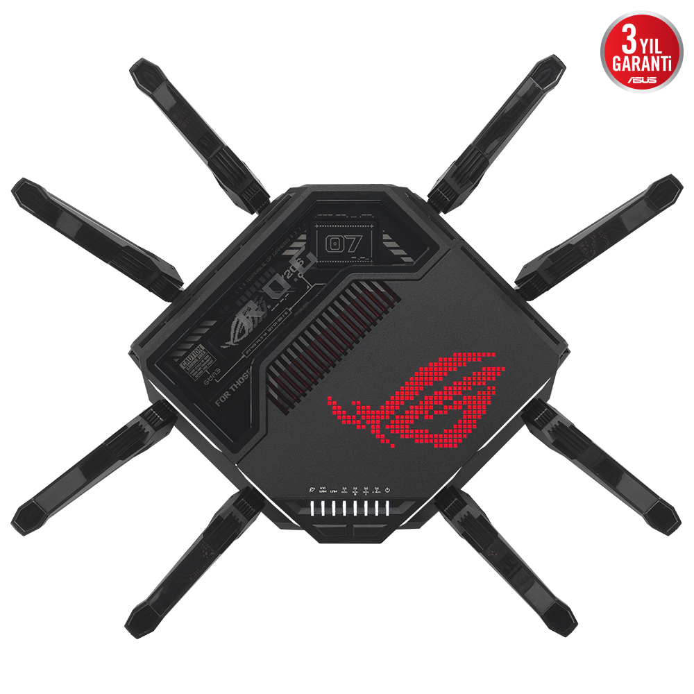 ASUS GT-BE98 WIFI7 BE25000 Üç Bant Gaming Router / 90IG08F0-MO9A0V 