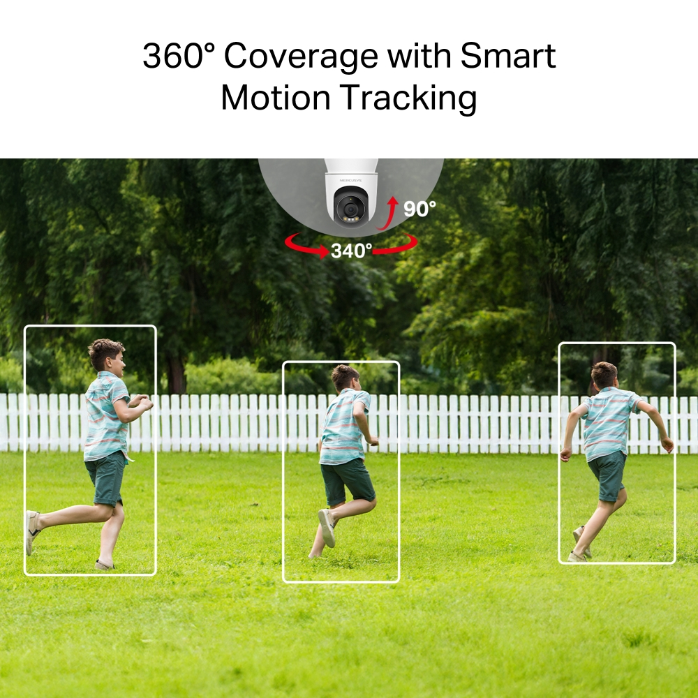 MERCUSYS 3mp 4mm Kablosuz Wıfı Pan-Tilt Harici IP Kamera MC510