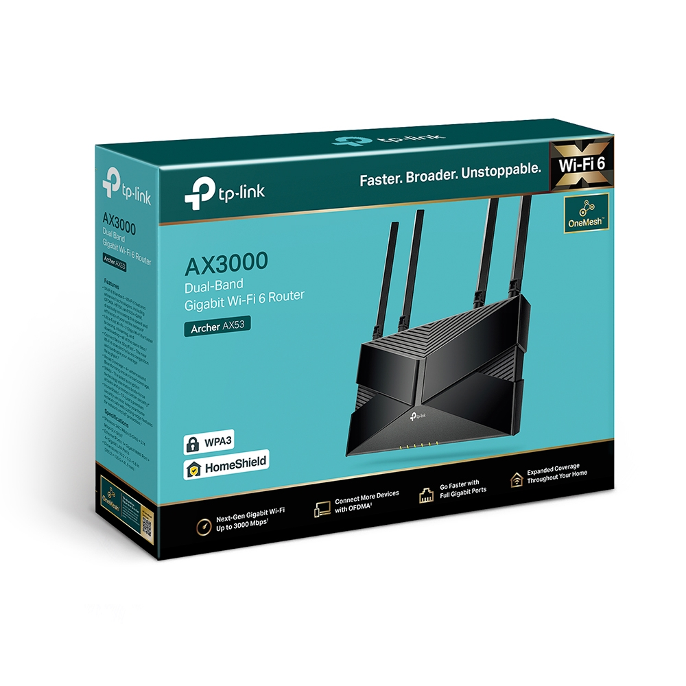 TP-LINK Archer AX53 Wıfı6 AX3000 Dual Band Router