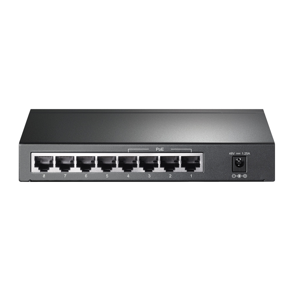 TP-LINK 8port 64w 4port PoE Gigabit Yönetilemez Switch TL-SG1008P
