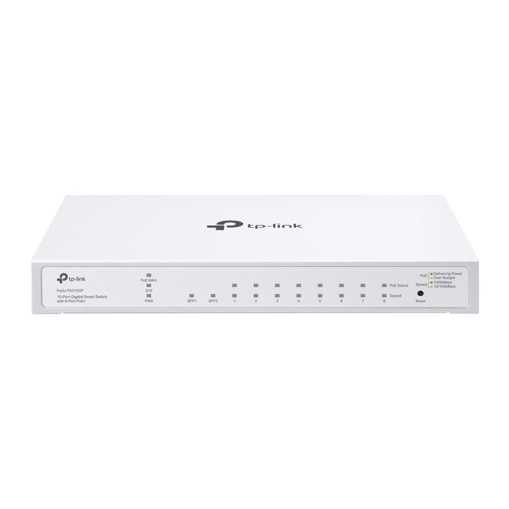 Tp Festa FS310GP 10'lu Gigabit 8'i PoE Smart switc switch (3yıl üretici garantili)