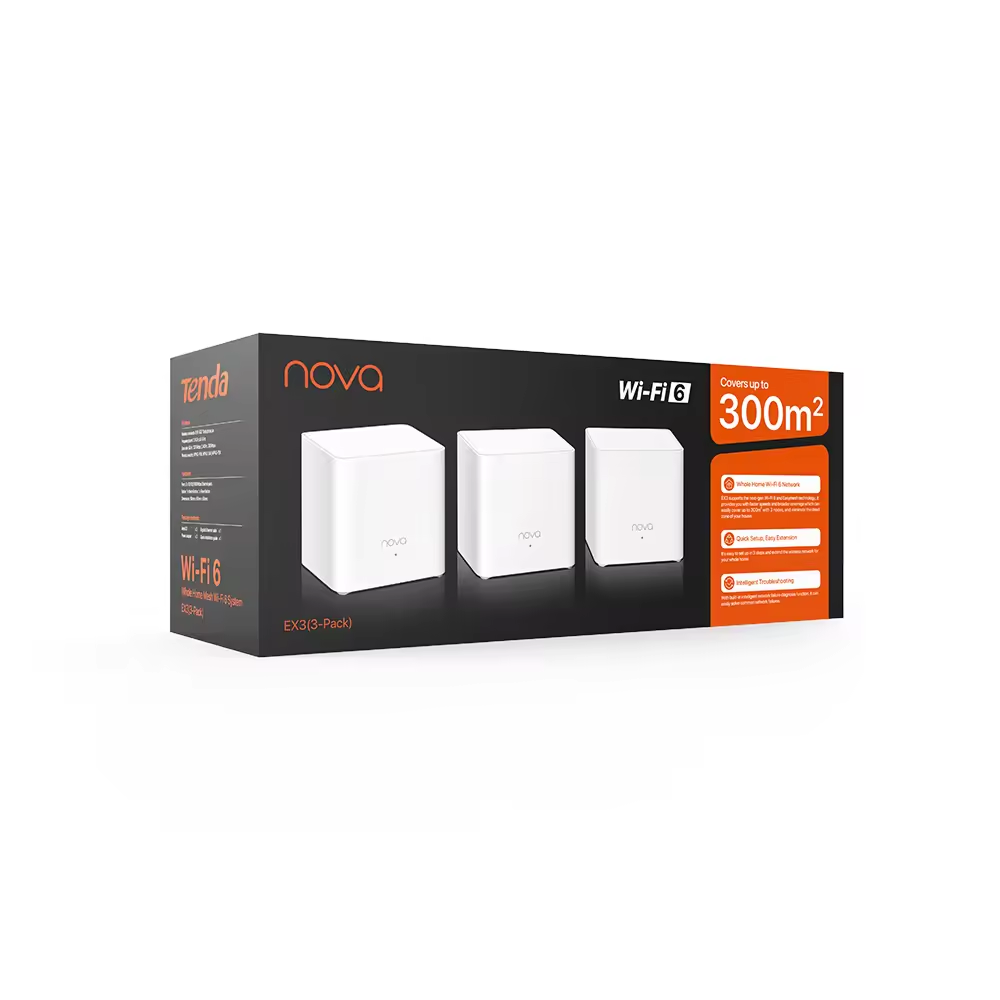 TENDA MX3 Wıfı6 AX1500 Mesh Router