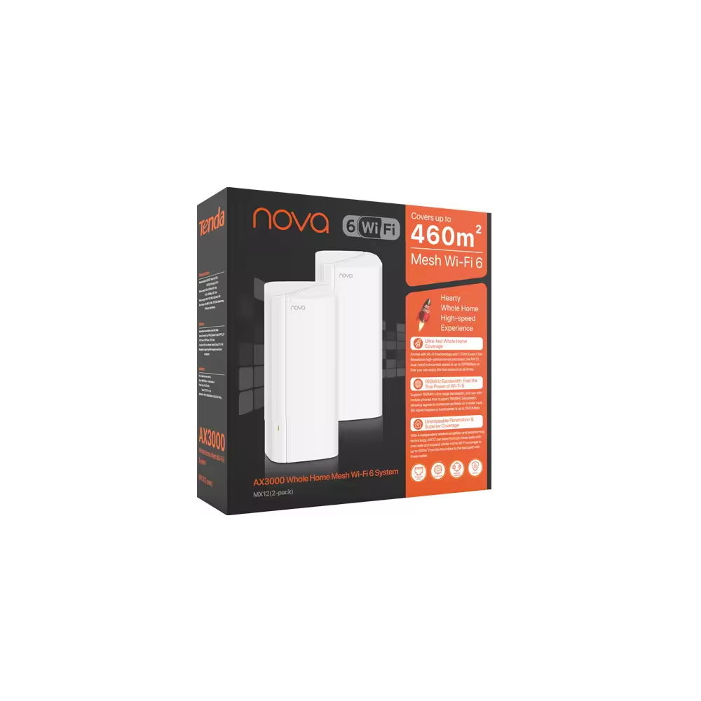 TENDA MX12-3 Wıfı6 AX3000 Ev Ofis Tipi Mesh Router 3-lü set