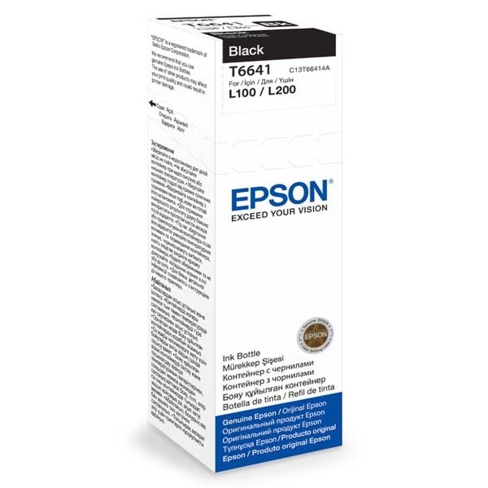 Epson C13T66414A L210-L550 Siyah Mürekkep Kartuş