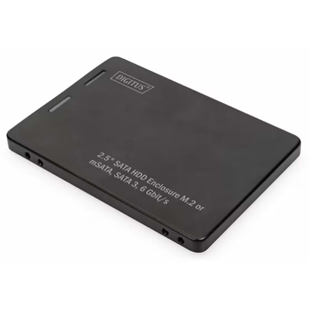 Digitus DA-71118 M.2-mSATA to 2.5 inch SATA Siyah Dönüştürücü Harddisk Kutusu