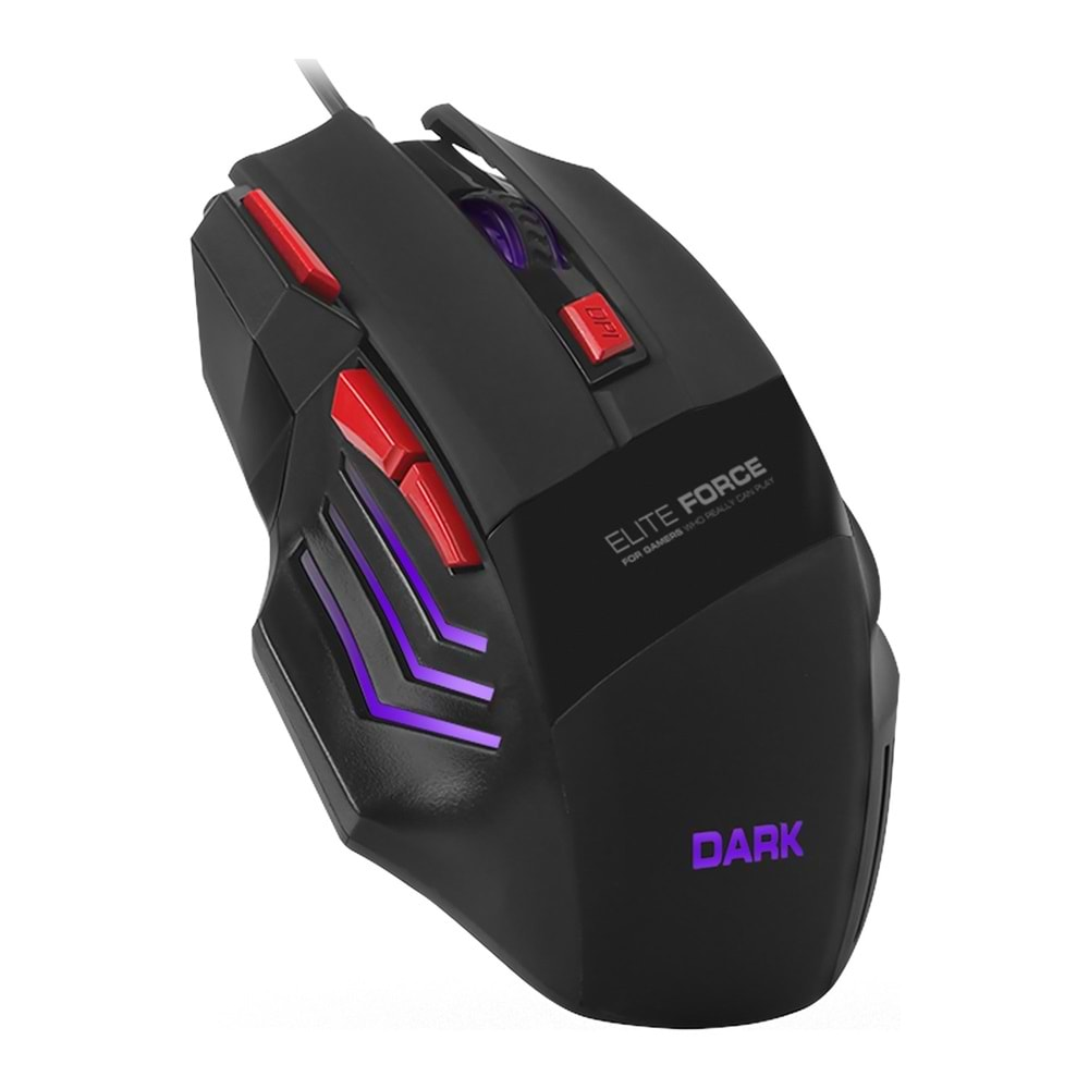 DARK Elite Force GM1000 USB Led Aydınlatmalı Gaming Optic Siyah Mouse DK-AC-GM1000