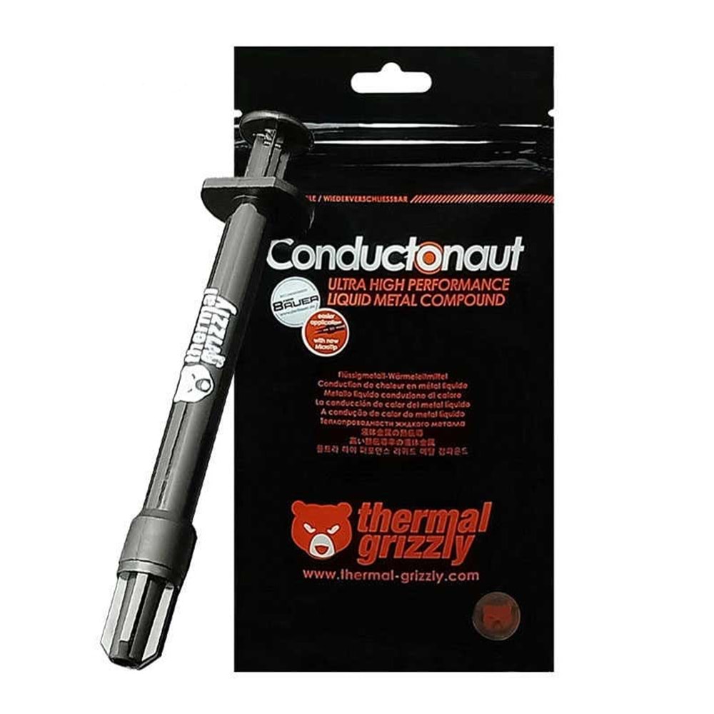 Thermal Grizzly Conductonaut Likit Metal 5gr 73W Yüksek Performanslı Termal Macun