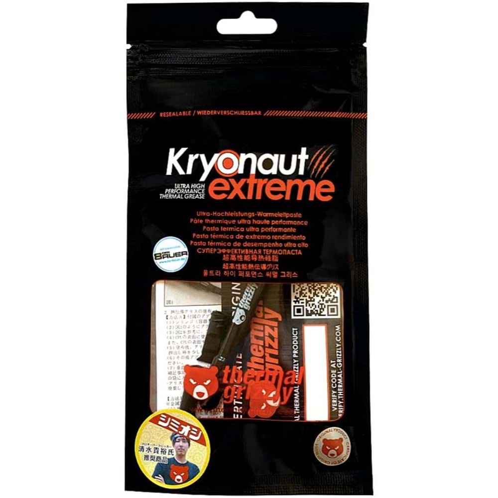 Thermal Grizzly Kryonaut Extreme 2gr 14.2W Yüksek Performanslı Termal Macun (TG-KE-002-R)
