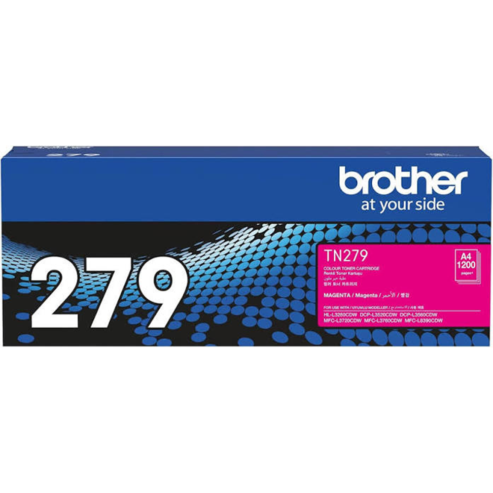 BROTHER TN279M Orijinal Kırmızı (Magenta) Lazer Toner Kartuşu (~1.200 Sayfa Baskı Kapasiteli)