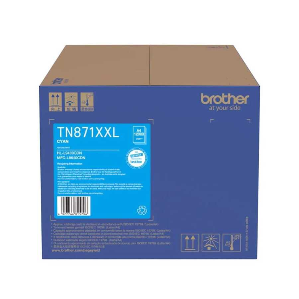 BROTHER TN-871C Mavi (Cyan) Yüksek Kapasiteli Toner Kartuşu