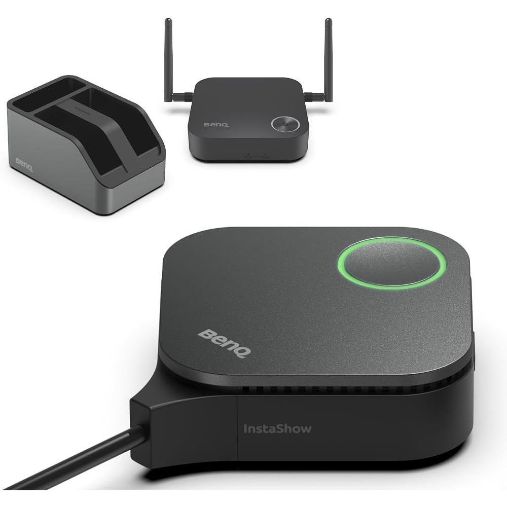 BENQ WDC15 4K Ultra HD HDMI / USB Type-C Sürücüsüz Tak-Çalıştır (Plug & Play) Kablosuz Wi-Fi Ekran ve Sunum Yansıtma Seti 