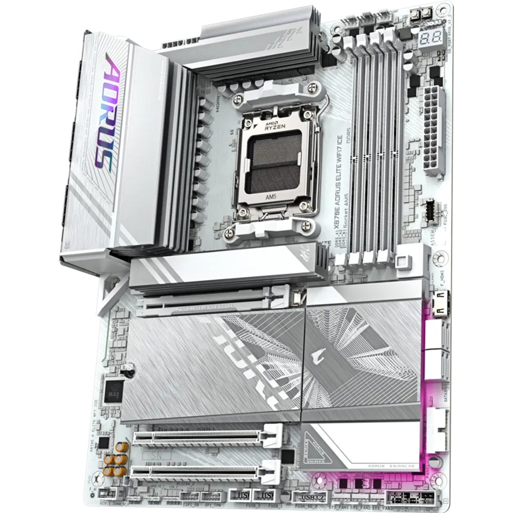 GIGABYTE X870E-A ELITE WIFI7 ICE DDR5 HDMI-DP TYPEC PCIE 5.0 AM5 ATX BEYAZ