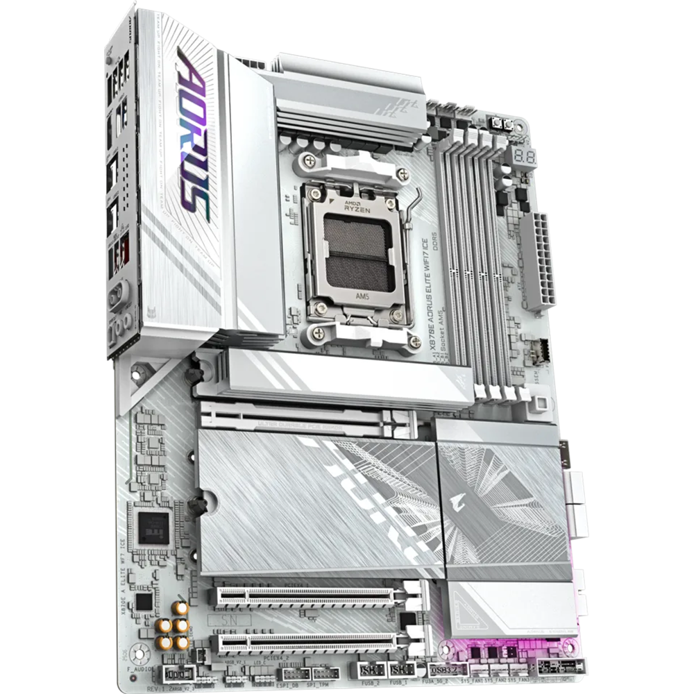 GIGABYTE X870E-A ELITE WIFI7 ICE DDR5 HDMI-DP TYPEC PCIE 5.0 AM5 ATX BEYAZ