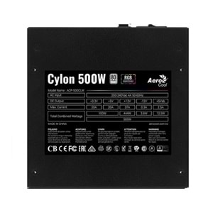 AEROCOOL 500W 80+ AE-CYLNP500 12cm Fanlı Aktif PFC Power Supply