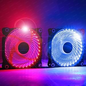 DARK 12cm DKCCFB122B Mavi LED Kasa Fanı