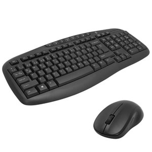 FRISBY FK-4830WQ Kablosuz Q Trk Optic Mouse Siyah Multimedya Klavye - Mouse Set