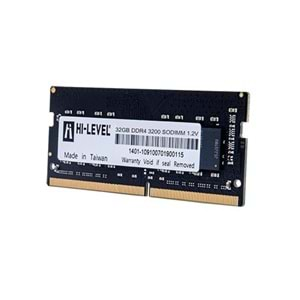 HI-LEVEL 32GB DDR4 3200MHZ NOTEBOOK RAM VALUE HLV-SOPC25600D4/32G