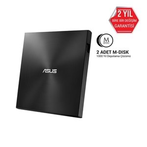 ASUS 8x ZENDRIVE SDRW-08U7M-U USB 2.0 Slim Harici DVD Yazıcı Siyah