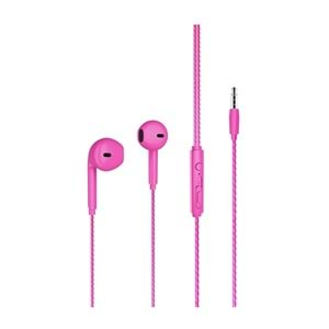 LENOVO LECOO EH104PR Stereo 3.5mm Jack PEMBE Kulak İçi Mikrofonlu Kulaklık