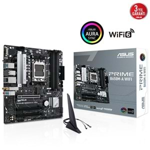 ASUS PRIME B650M-A WIFI-6 DDR5 HDMI DP PCIe 16X v4.0 AM5 mATX