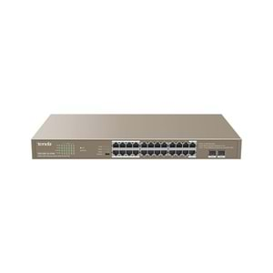 TENDA 24port 410W FULL PoE TEG1126P-24-410W GIGABIT 2X SFP Yönetilemez Switch