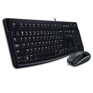 LOGITECH MK120 USB Q Trk Siyah Multimedya Klavye - Mouse Set 920-002560