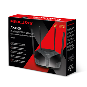 MERCUSYS MR80X Wıfı6 AX3000 Dual Band Router