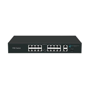 ODS 16port PoE 200w 2-Uplink 10/100 Yönetilemez Switch 08ODS-16P2U-200