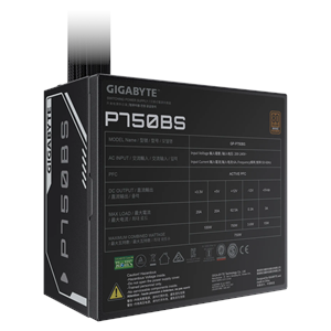 GIGABYTE 750W 80+ BRONZE GP-P750BS 12cm Fanlı APFC Power Supply