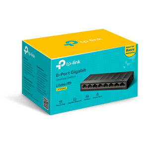 TP-LINK 8port LS1008G GIGABIT Yönetilemez Switch Masaüstü