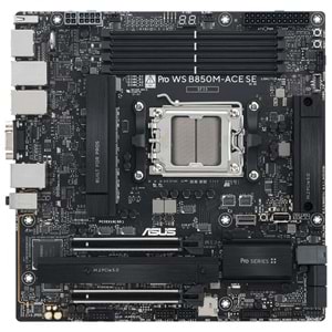 ASUS PRO WS B850-ACE SE WIFI7 DDR5 HDMI DP PCIE 5.0 AM5 ATX İş İstasyonu Anakartı