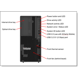 LENOVO ST50 V3 7DF3A00YEA XEON E-2434-32GB DDR5 UDIMM-2X960GB SSD 4U Tower Sunucu
